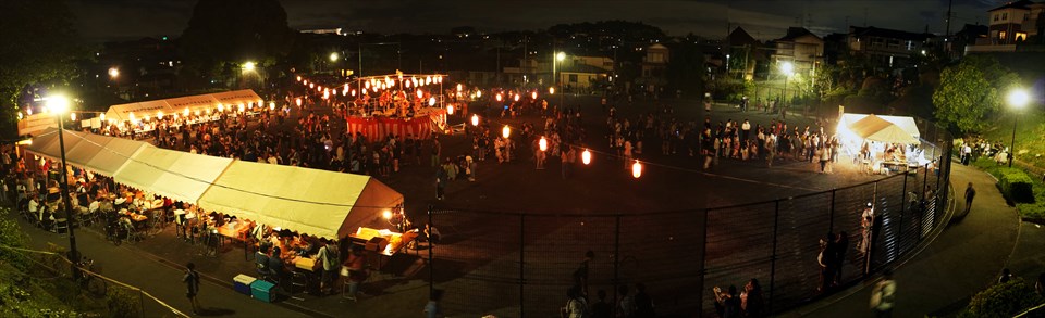 笹野台まつり夜景全景